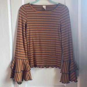 We The Free Bell Sleeve Top